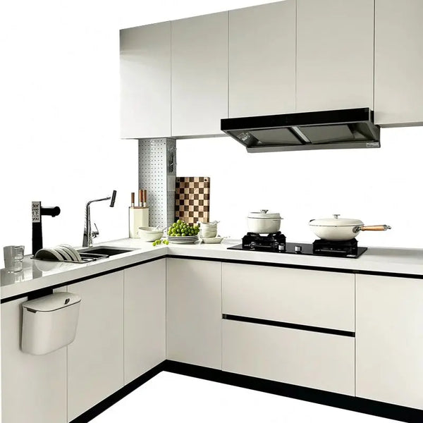 Luxury Modular Kitchen with Built-In Coffee Station - View 2