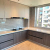 Luxury Modular Kitchen with Built-In Coffee Station