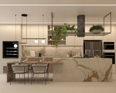 Luxury Flat-Panel Custom Modular Kitchen