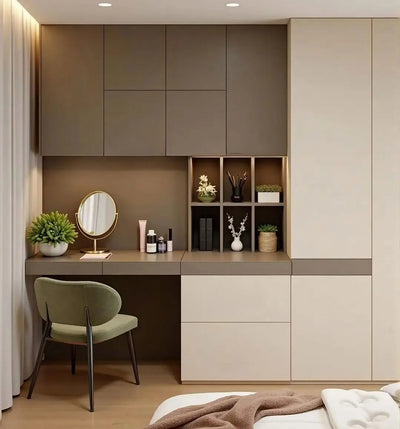 Modern Dressing Table and Bedside Storage Set - View 4