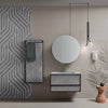 Gray Bathroom Vanity with LED Mirror - View 3