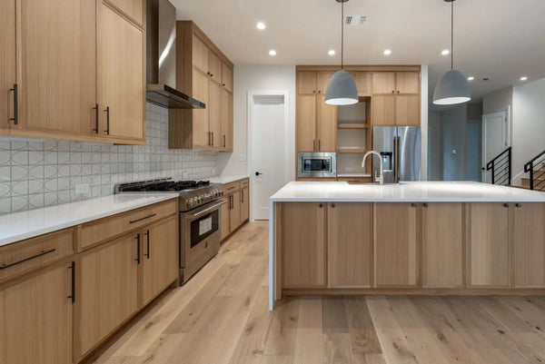 RTA White Oak Slim Shaker Kitchen Cabinets - View 4