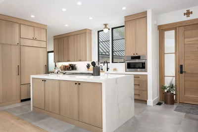 RTA White Oak Slim Shaker Kitchen Cabinets - View 5