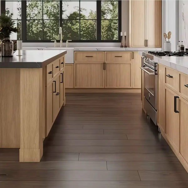 RTA White Oak Slim Shaker Kitchen Cabinets