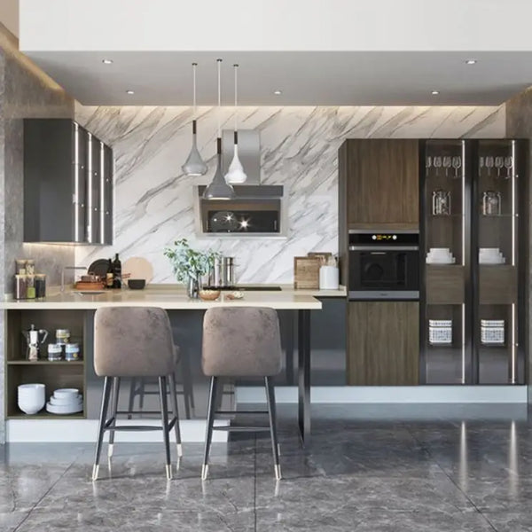 RTA Modular Kitchen Cabinets with Laminate Countertop - View 4
