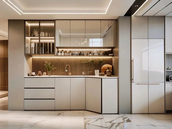 Solid Wood Sideboard and Wall Cabinet - View 2
