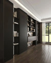 Space-Saving Solid Wood Bookcase Cabinet