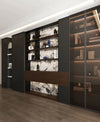 Space-Saving Solid Wood Bookcase Cabinet - View 2