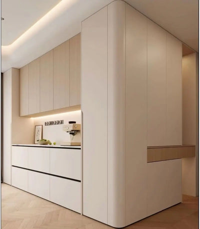 Arched Wood Sideboard and Hallway Cabinet - View 2