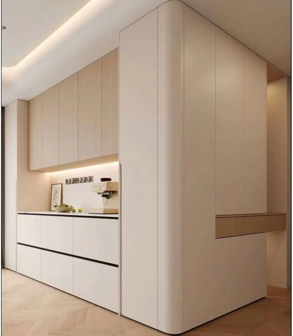Arched Wood Sideboard and Hallway Cabinet - View 2