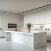 Fire-Resistant White Lacquer Modular Kitchen Cabinets