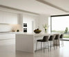 Fire-Resistant White Lacquer Modular Kitchen Cabinets - View 2