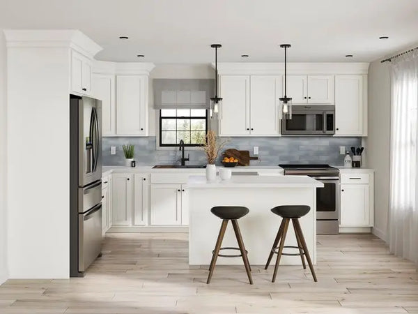 Ready-to-Assemble White Shaker Kitchen Cabinet Set - View 3