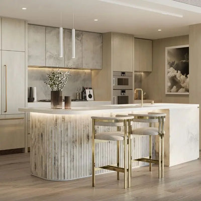 White Oak Veneer Shaker Base Kitchen Cabinet - View 3