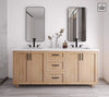 Double-Sink Wall-Mounted Bathroom Vanity - View 6